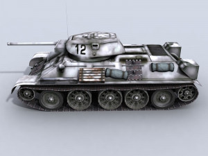 t-34-76 wwii russian tank Modello 3D