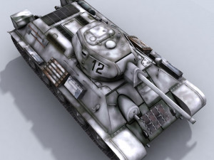 t-34-76 wwii russian tank Modello 3D