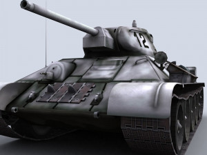 t-34-76 wwii russian tank Modello 3D