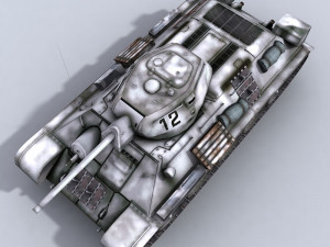 t-34-76 wwii russian tank Modello 3D