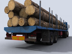 transport truck 2 3D Modell