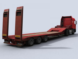 transport truck 3 3D Model