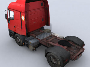transport truck 3 3D Model