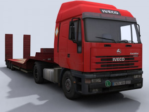 transport truck 3 3D Model