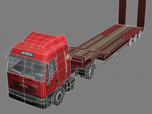 transport truck 3 3D Model