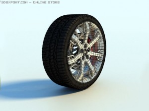 maserati granturismo s wheel 3D 模型