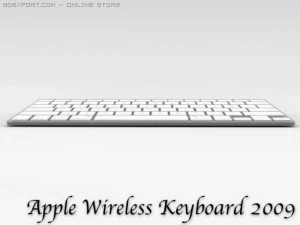 teclado sem fio apple 2009 Modelo 3D