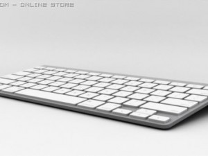 apple wireless keyboard 2009 3D Модель