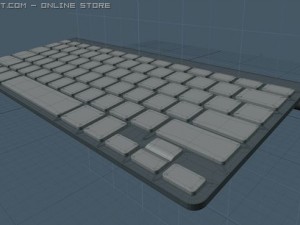 apple wireless keyboard 2009 3D Модель
