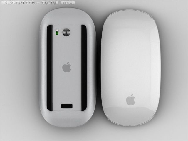 apple magic mouse 3D Model .c4d .max .obj .3ds .fbx .stl .blend 