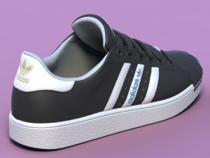 sport shoes 02 black 3D 模型