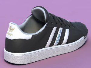 sport shoes 02 black 3D Model
