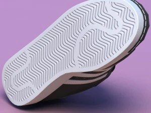 sport shoes 02 black 3D Model