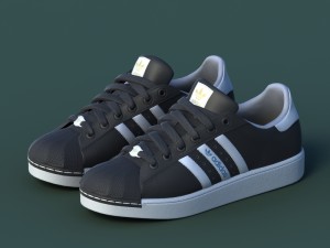 sport shoes 02 black 3D 模型