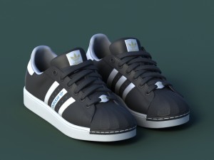 sport shoes 02 black 3D 模型