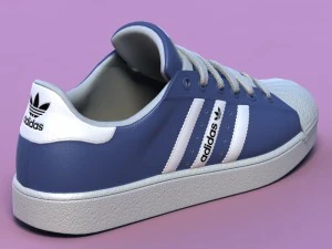 sports shoes 02 blue 3D Model