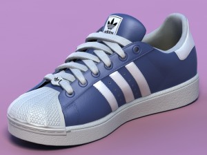 sports shoes 02 blue Model 3D