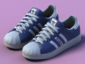 sports shoes 02 blue Model 3D
