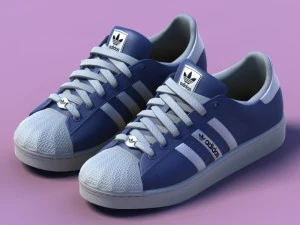 sports shoes 02 blue 3D Model
