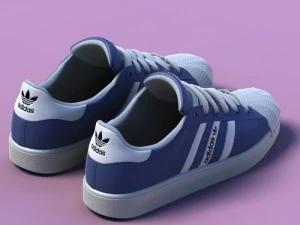 sports shoes 02 blue 3D Model