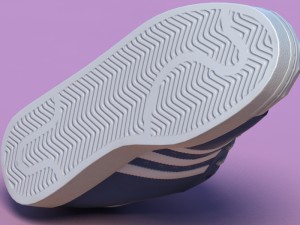 sports shoes 02 blue Model 3D