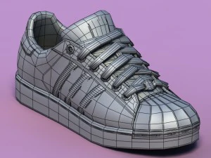 sports shoes 02 blue 3D Model