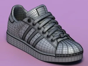 sports shoes 02 blue 3D Model
