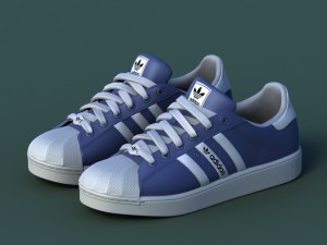 sports shoes 02 blue Model 3D