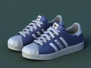 sports shoes 02 blue 3D Model