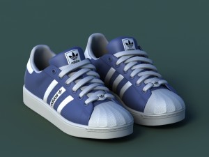 sports shoes 02 blue Model 3D