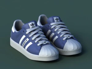 sports shoes 02 blue 3D Model