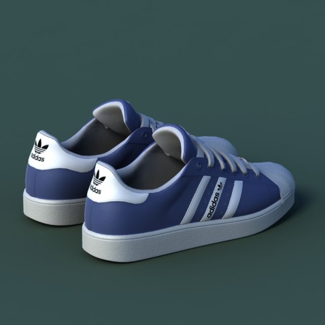 sports shoes 02 blue 3D Model in Sports Equipment 3DExport