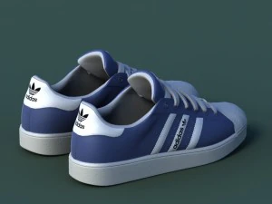 sports shoes 02 blue 3D Model