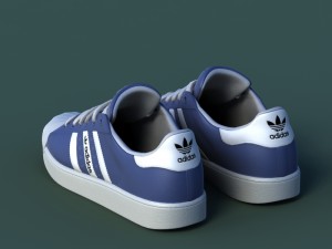 sports shoes 02 blue Model 3D