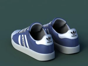 sports shoes 02 blue 3D Model