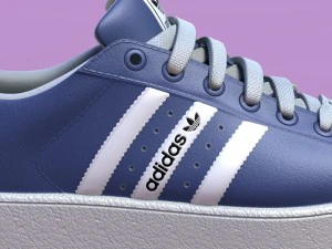sports shoes 02 blue 3D Model