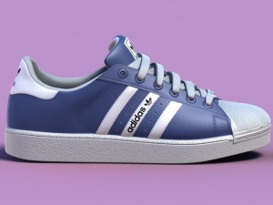 sports shoes 02 blue Model 3D