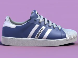 sports shoes 02 blue 3D Model