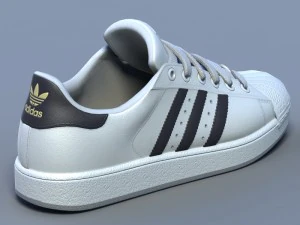 sports shoes 02 white 3D Model