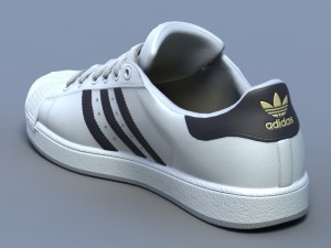 sports shoes 02 white Modelo 3D