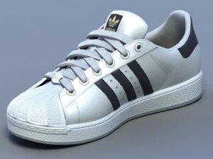 sports shoes 02 white Modelo 3D