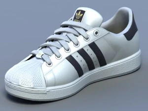 sports shoes 02 white 3D Model