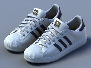 sports shoes 02 white Modelo 3D