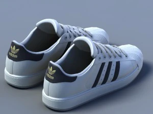 sports shoes 02 white 3D Model