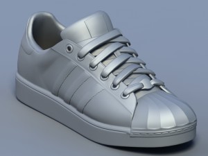 sports shoes 02 white Modelo 3D