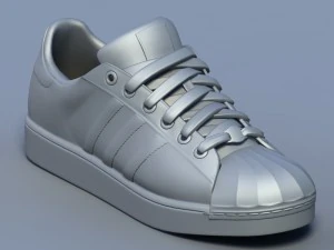 sports shoes 02 white 3D Model