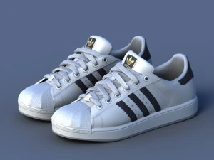 sports shoes 02 white 3D Model