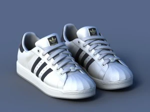 sports shoes 02 white 3D Model