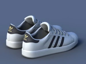 sports shoes 02 white 3D Model