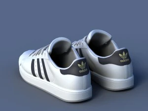 sports shoes 02 white 3D Model